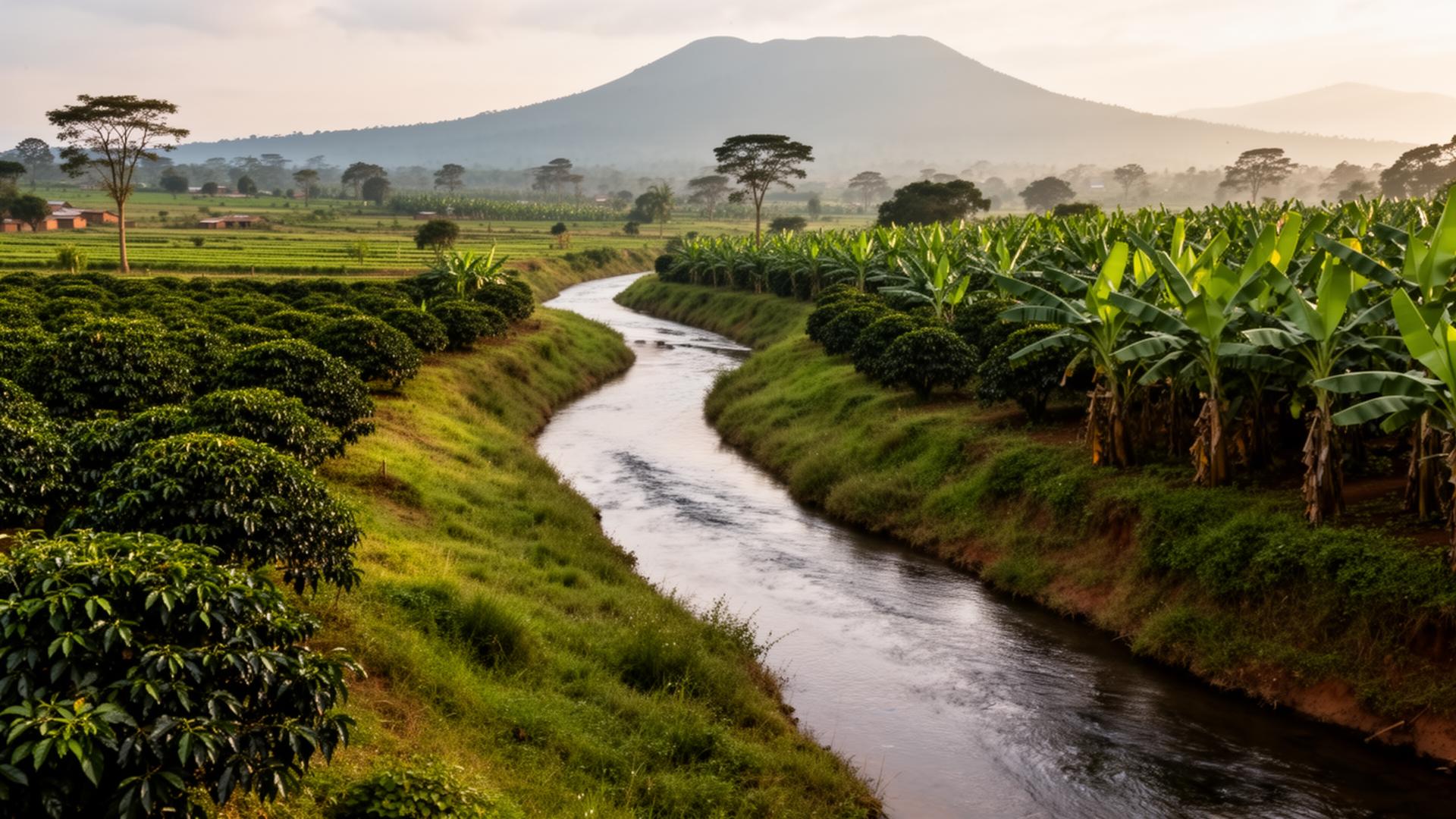 Maragua river feeding coffee and banana shambas